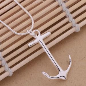 New Sterling Silver Anchor pendant Necklace